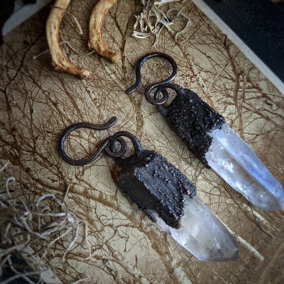 Quartz Electroformed Ear Weights - Picture 3 of 7